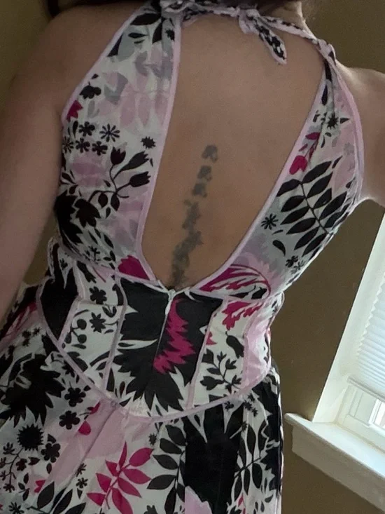 Sportmax MaxMara floral summer dress Italy Italian cotton silk wedding guest 6 - Picture 8 of 12